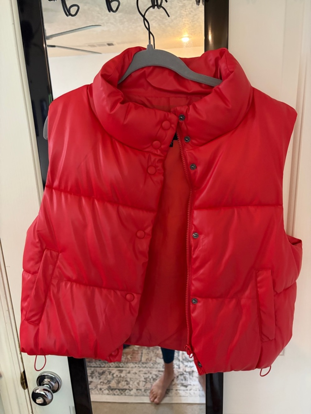 Love Tree Red Puffer Vest